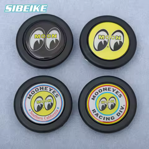 JDM Universal Mooneyes Horn Button Steering Wheel Horn Push Cover Car Accessories