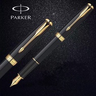 Spot sales【Free Engraving+1ink+1Gift Box】Parker Sonnet Fountain Pen Frosted Black Rod Gold Clip Jewelry Pen High-End Signature Gifts
