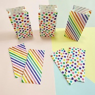 Birthday goodie bag paper bag candy paper bag bakery packaging rainbow