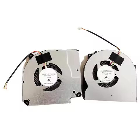 Replacement CPU GPU Cooling Fan for Clevo NH50EA NH50RA Series 6-31-NH5E2-102 6-31-NH5E2-202 EFC-701