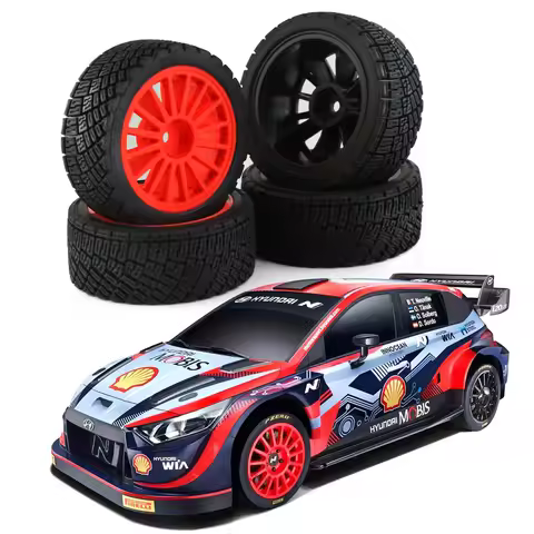 RC Car Competition Tires For 1:10 Kyosho Tamiya WRC CITROEN C3 XV01 TT02 Rally All Terrain Wheels Up