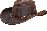Unisex 13017 Pardoner UPF 50 UV Protection Moisture-Wicking Western Outdoor Premium Leather Hat