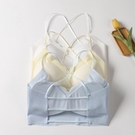 7852 People Repeated Selection📢Beautiful Back Underwear Ice Silk Seamless Thin Shoulder Strap Tube T