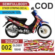 Suzuki Shogun 125 R Variation striping/Suzuki Shogun 125 R Motorcycle decal Sticker/Suzuki Shogun 12