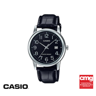 CASIO นาฬิกาข้อมือ CASIO รุ่น MTP-V002L-1BUDF สายหนัง สีดำ