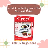 [PAK] LAMINATING POUCH FILM GLOSSY EPRINT A4 LAMINATION (100 SHEETS)*