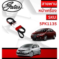 GATES Front Belt Pulley Set HONDA Jazz GE 1.3/1.5 City Year 2009 Engine L15A7 (5PK1135)