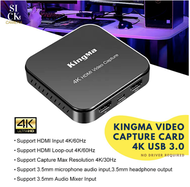 KingMa External Capture Card Stream and Record in 1080P60 4K60 Video Capture Card with ultra-low lat