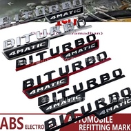 BITURBO 4 MATIC EMBLEM - PAIR FOR ORIGINAL MERCEDES BENZ FENDER