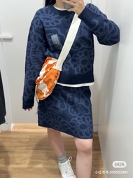 Uniqlo U Gia Đình Phụ Nữ 2025 Mùa Xuân Mềm A-Line Váy váy dệt kim váy ngắn Váy Y472907 Nhập Khẩu Nhậ