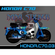 HONDA C70 Striping - HONADA C70 STICKER List of Motorcycle Variations HONDA C70 STICKER CODE 03
