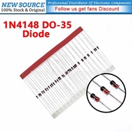 [100pcs] 1N4148 DO-35 IN4148 High-speed Switching Glass Diode