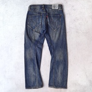 Lives Engineered Jeans Washed Size 32 celana denim fading ripped