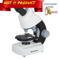 Kids Microscope 40X~1200X Magnification Mini Desktop Beginner Microscope Kit Battery Operated with L