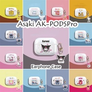 READY STOCK!For Asaki AK-PODSPro Case Earphone Case Creative Cartoon Transparent Soft Silicone Casin