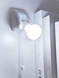 1 件便攜式白色 Led 燈泡、衣櫃燈、夜燈、帶拉鍊的電池供電壁燈、書房/浴室/臥室自粘櫃燈