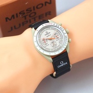 MENARA Jam Tangan Pria Wanita OMEGA Planet Version Analog Chrono off