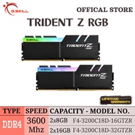 G.SKILL DDR4 TRIDENT Z RGB 3600MHZ DUAL CHANNEL RAM INTEL | 1.35V | [2x8GB 18-22-22-42 / 2x16GB 18-22-22-42]