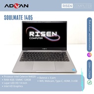 Second LAPTOP ADVAN SOULMATE 1405 Intel Celeron N4020 RAM 4GB EMMC 128GB Notebook 14inch Seken Bekas