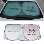 1 x Mazda Logo Car Windshield Sunshade Visor Cover For Mazda Mazda2 Mazda3 Mazda5 Mazda6 Mazda8 CX-3