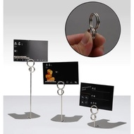 Stainless steel table clip, stainless steel table clip, price list clip, advertising paper clip, cak