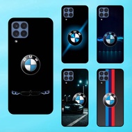 Samsung M33 5G phone case with black border, BMW automobile brand
