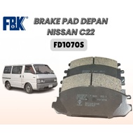 FBK AF1070 Brake pad Nissan C22