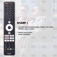 【𝐅𝐑𝐄𝐄 𝐁𝐀𝐓𝐓𝐄𝐑𝐘 𝐀𝐀𝐀𝐗𝟐】Replacement Remote control For SHARP Led Lcd TV ALAT KAWALAN GB225WJSA 遥控 LC60UA