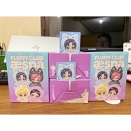 Aespa Popmart fluffy club karina ver fluffy terra foil sealed bookcard whole set giselle winter ning