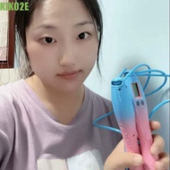 KIKO2E Counting Rope Skipping, Non-slip Handle Contrast Color Jump Rope with Counter, Special Equipm