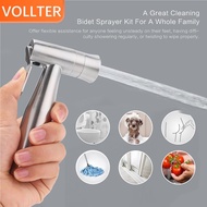 Stainless Steel Handheld Bidet Sprayer Head Only Modes with Dual Spray for Toilet Cloth Diaper Cleaning