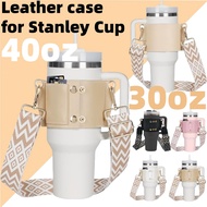 30oz40oz stanley Cup Leather Cup Holder with Fashion Widened Adjustable Shoulder Strap stanley Tumbl