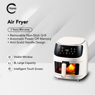 ✧Air Fryer Oven new 8L large capacity visual air fryer color screen smart electric fryer French fries machine☝