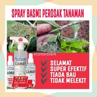 RACUN SERANGGA ORGANIK SPRAY SERANGGA ORGANIK PEROSAK POKOK SPRAY CAMAY BELALANG KOYA SIPUT ULAT BUL