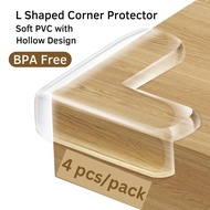 4pcs Baby Safety Table Corner Protector L Shaped Bracket Children Furniture Sharp Edge Guard