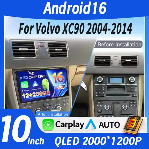 Android 16 For Volvo XC90 2004-2014 Car Radio Multimedia Video Player Navigation Stereo GPS Octa Cor