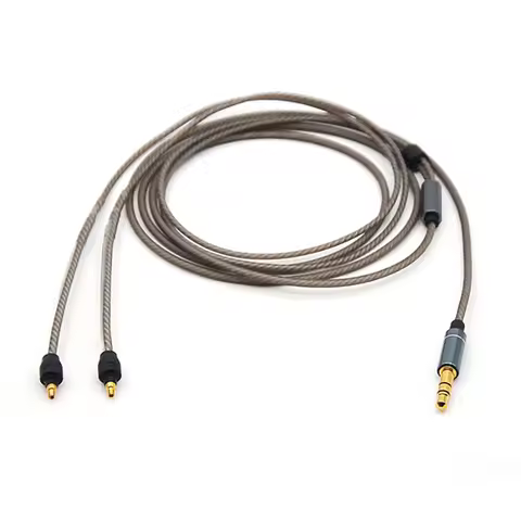 For Sennheiser IE40Pro IE40 Replaceable Earphone 3.5mm Stereo High Purity Silver Plated Upgrade Head