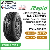 Rapid Ecolander AT Tyre Tayar 265 70 16 245 70 16 265 65 17 31 10.50 15LT Tayar Murah 4x4 4WD High Q