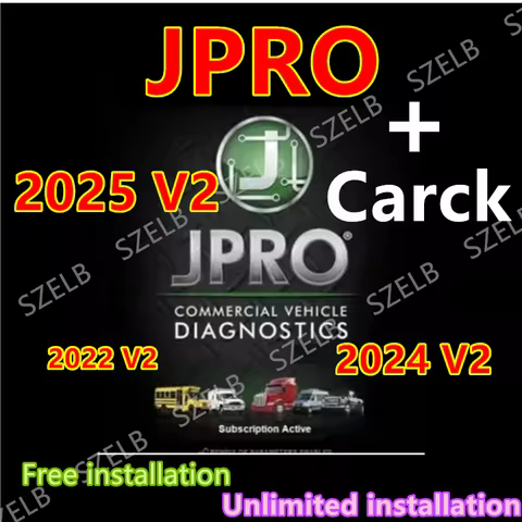 JPRO 2025 V2 Commercial Fleet Diagnostics 2022 V2 / 2024 V2 +Unlocked Keygen+ Free Help Install + In