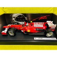 [Ready Stock] Hot Wheels F1 Ferrari F10 2010 Alon Saurin Station Champion 1/18 Outlet Factory Produc