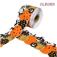 CLEOES Halloween Border Sticker, Cartoon Cute Pumpkin Pumpkin Border Trim, Wave Sticker Self Adhesiv