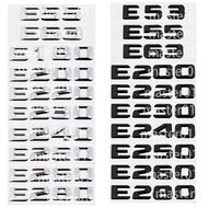 Metal Mercedes Benz E53 E55 E63 E180 E200 E220 E230 E240 E250 E260 E280 Car Sticker Modified Letter 