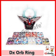 Ultraman Orb Ring Transformed (DX Ring) Excellent Condition Free 11 Card Bandai