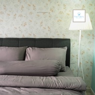 Insfabric bedsheet 1200TC , pillowcase, bolster & two-tone color comforter set 5 in 1