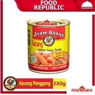 TERSEDIA AYAM BRAND BAKED BEANS 230 GR KACANG SAOS TOMAT HALAL TOMATO PASTE