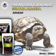 PAKAN Kura Kura Darat SULCAT ALDABRA ANAKAN 100gr