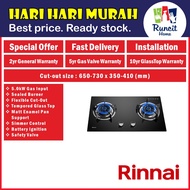 Rinnai RB782G Built-In Gas Hob / Rinnai RB-782G Gas Stove / 2 Tungku Dapur Rinnai Cooker Hob