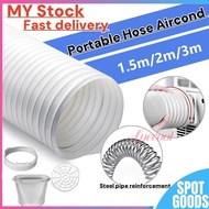 Specool-Portable Aircond Hose Thickened PP Wire Ducting Hose 3M/2M/1.5M Aircondition Extension Tools