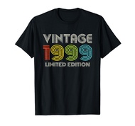 24th Birthday Gifts Vintage 1999 Men Women Idea 24 Years Old T-Shirt