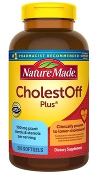 Nature Made Cholest Off Plus 900mg Plant Sterols 210 Softgels, Clinically Proven to Lower Cholestero